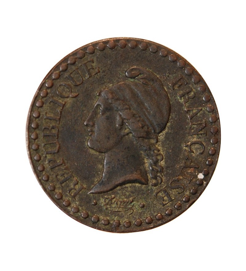 DUPRE 1 CENTIME 1848 A PARIS Bronze TTB Suffren Numismatique