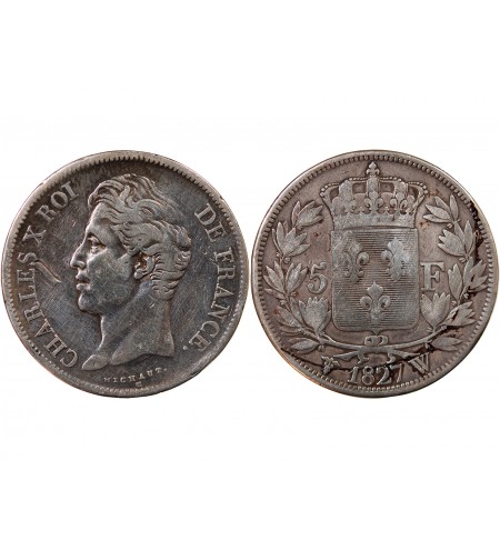 Charles X Francs Argent W Lille Argent Tb Suffren Numismatique