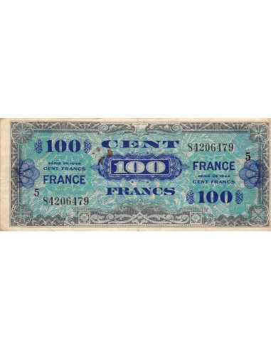 IMPRESSION AMERICAINE, FRANCE - 100 FRANCS 1944 SERIE 5