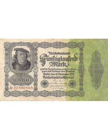 ALLEMAGNE - 50000 MARK 1922