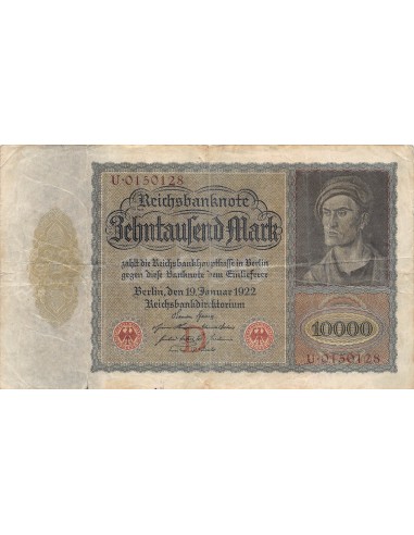 ALLEMAGNE - 10000 MARK 1922