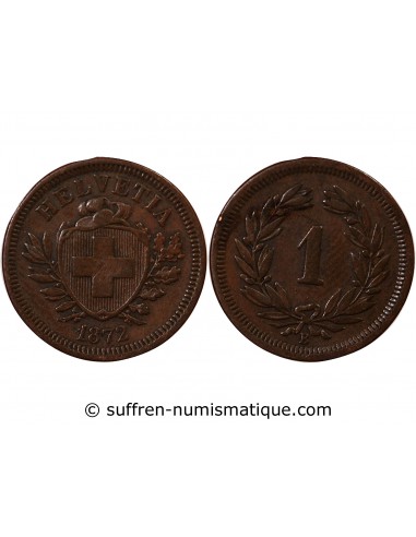 SUISSE - 1 CENTIME ECUSSON 1872 B