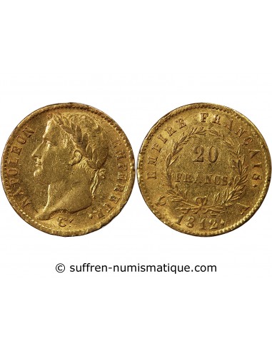 NAPOLÉON Ier - 20 FRANCS OR 1812 A PARIS