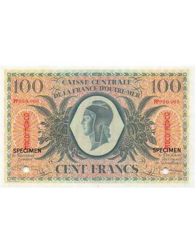 GUADELOUPE - 100 FRANCS 02/02/1944 - SPECIMEN