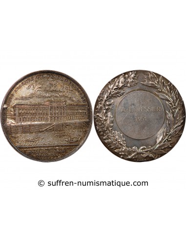 QUAI CONTI, MONNAIE DE PARIS - MEDAILLE ARGENT - 1951, DISTRIBUE A TESSIER