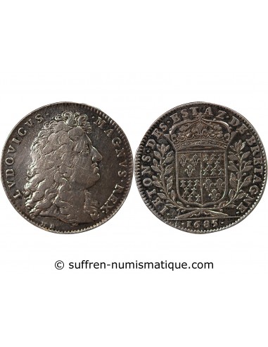 ETATS DE BRETAGNE, LOUIS XIV – JETON ARGENT 1685 DINAN Daniel 29