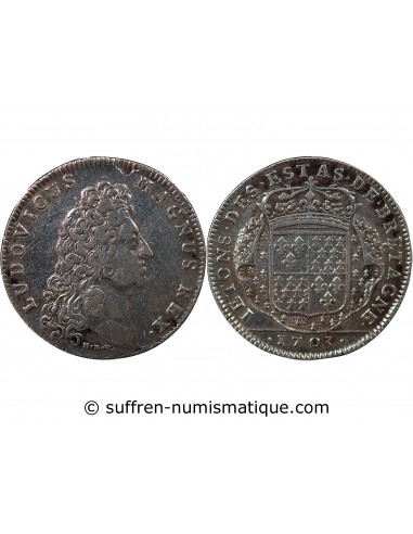 Louis XIV Jeton Argent 1703 Vannes