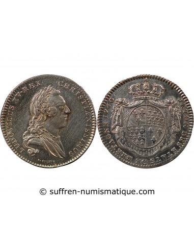 ETATS DE BRETAGNE, LOUIS XV – JETON ARGENT 1760 NANTES Daniel 110