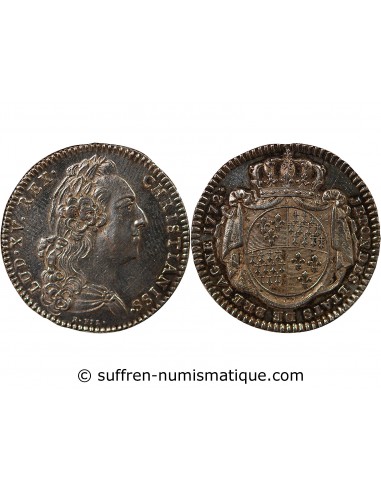 ETATS DE BRETAGNE, LOUIS XV – JETON ARGENT 1772 MORLAIX Daniel 121