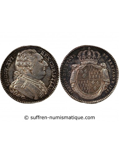 ETATS DE BRETAGNE, LOUIS XVI – JETON ARGENT 1788 RENNES Daniel 139