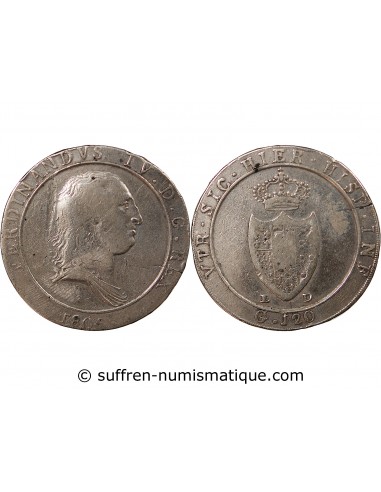 ITALIE, ROYAUME DE NAPLES, FERDINAND IV - 120 GRANA - 1805 NAPLES