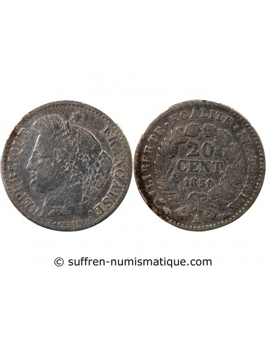 CERES - 20 CENTIMES ARGENT - 1850, A PARIS