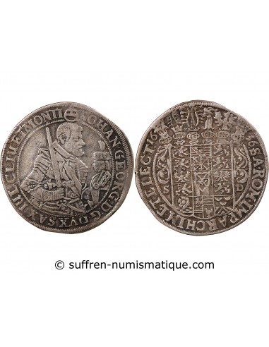 ALLEMAGNE, SAXE, JOHANN GEORG I - THALER ARGENT - 1636 SD DRESDE