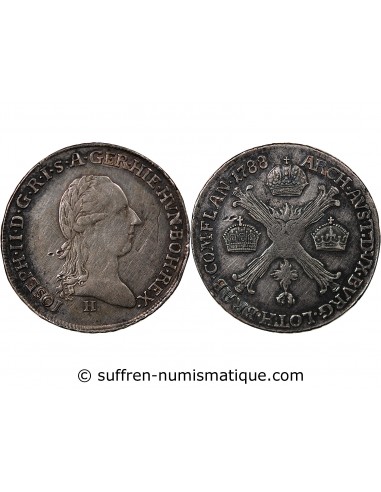 PAYS-BAS AUTRICHIENS, JOSEPH II - 1/4 COURONNE - 1788 H (GUNTZBOURG))