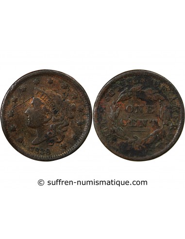 USA Cent Cuivre 1838 Philadelphie