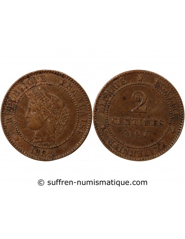 2 Centimes Bronze 1885 A Paris