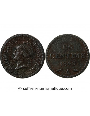 1 centime Bronze 1849 A Paris