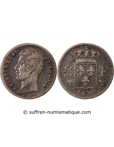 Charles X 1/4 Franc Argent 1830 W Lille