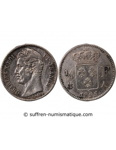 Charles X 1/4 Franc Argent 1825 A Paris