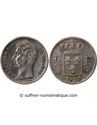 Charles X 1/4 Franc Argent 1828 W Lille