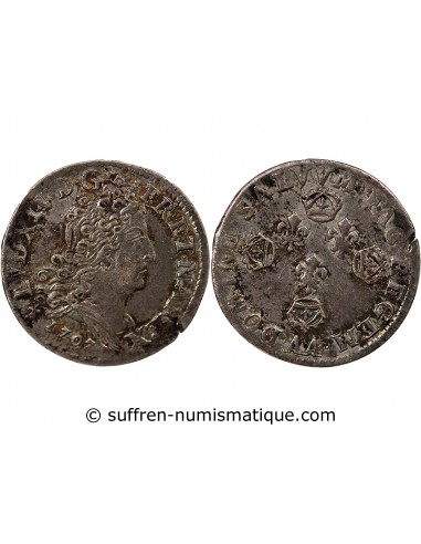 Louis XIV 10 sols aux 4 couronnes Argent 1707 AA Metz