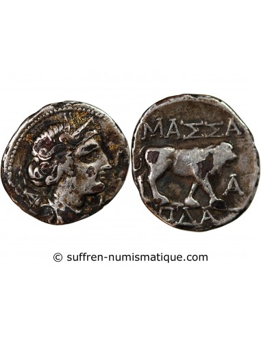 1 drachme Argent 121-82 AV JC MA Marseille