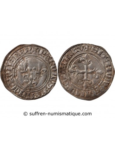 Charles VI Gros Argent 1417 Tournai