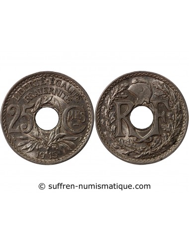 25 Centimes Nickel 1915 A Paris