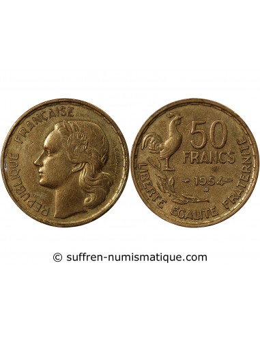 50 Francs Bronze-Alu 1954 B Beaumont - Le Roger