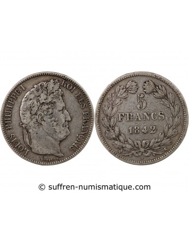 Louis-Philippe Ier 5 Francs Argent 1842 K Bordeaux