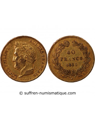 Louis-Philippe Ier 40 Francs Or 1834 A Paris