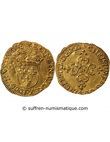 Louis XIII Ecu d'or Or 1622 B Rouen