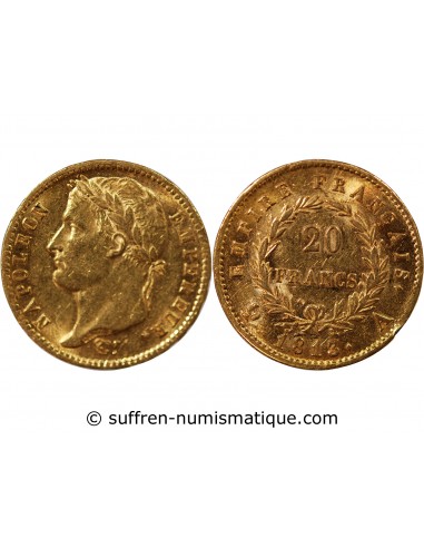 NAPOLÉON Ier - 20 FRANCS OR, TETE LAUREE - 1813 A PARIS