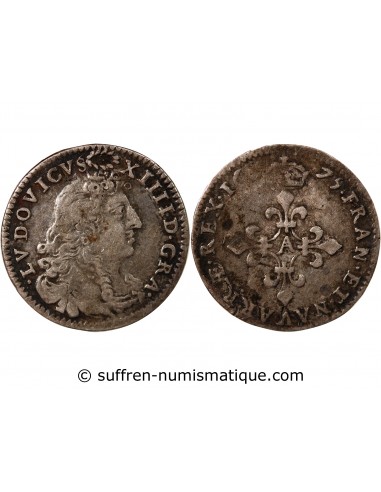 Louis XIV 4 Sols Dits des Traitants Argent 1675 A Paris