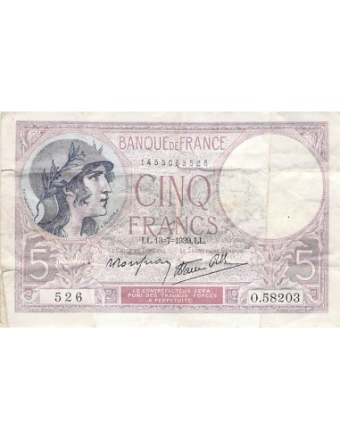 5 Francs 1939