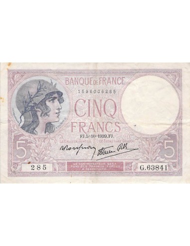 5 Francs 1939