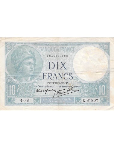 10 Francs 1940