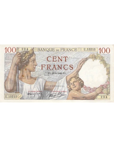 100 Francs 1940