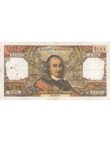 100 Francs 1972