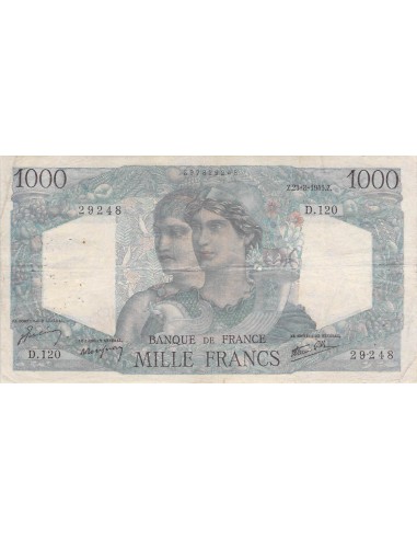 1000 Francs 1945