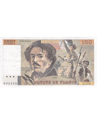 100 Francs 1991