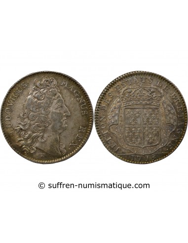 Louis XIV 1 jeton Argent 1713 Dinan