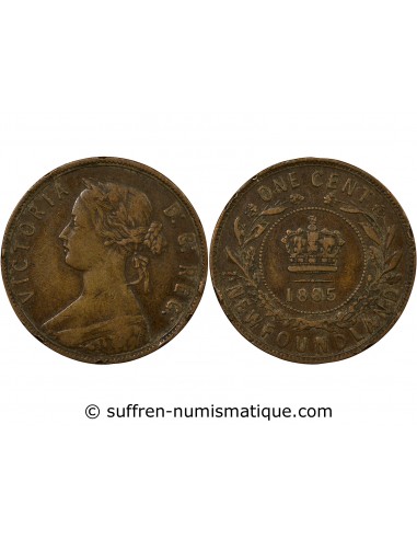 Canada Victoria, Reine 5 Cents Bronze 1885 Londres