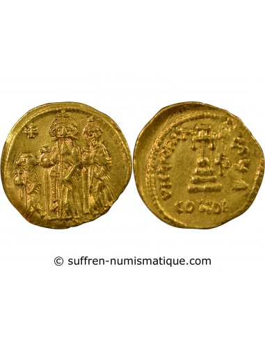 Empire Byzantin Héraclius Solidus Or 626-629 Constantinople