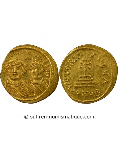 Empire Byzantin Héraclius Solidus Or 626-629 Constantinople