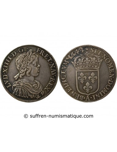 Louis XIV 1/2 Ecu Argent 1644 A Paris