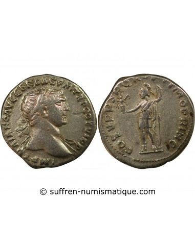 Rome Empire Trajan Denier Argent 111 R Rome