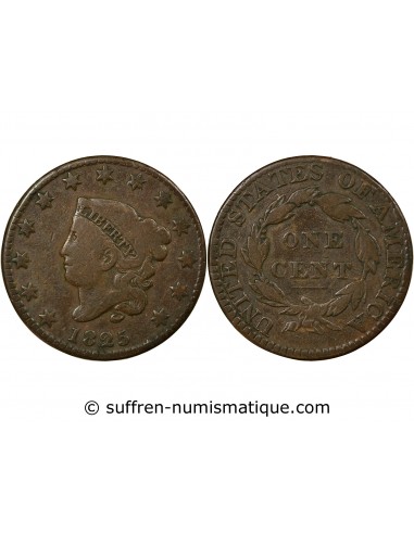 USA Cent Cuivre 1825 Philadelphie