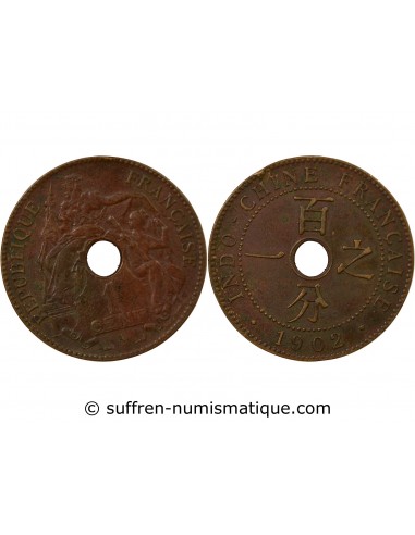 Indo-Chine Fr. Centime Bronze 1902 A Paris