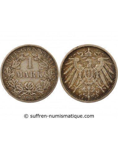 Allemagne Guillaume II, Empereur Mark Argent 1903 A Berlin